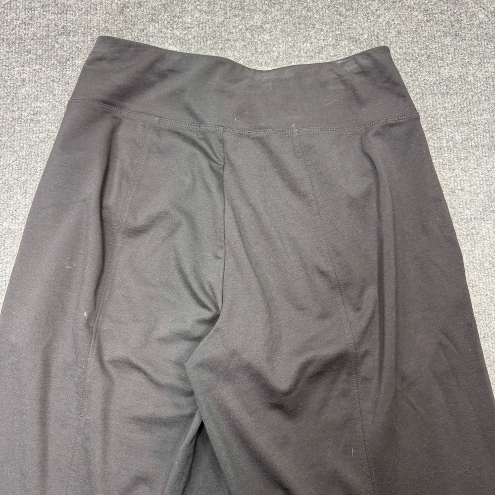 Athleta Black Wide Leg Seam Detail Tencel Blend Pants XS High Rise Pockets - Picture 8 of 9